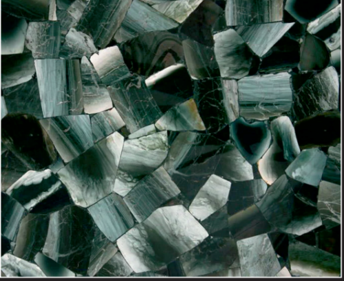 Black & Green Petrified Wood Semi-Precious